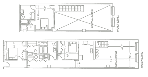 Floor plan for 3 beds, 3 baths, 1617 sqft